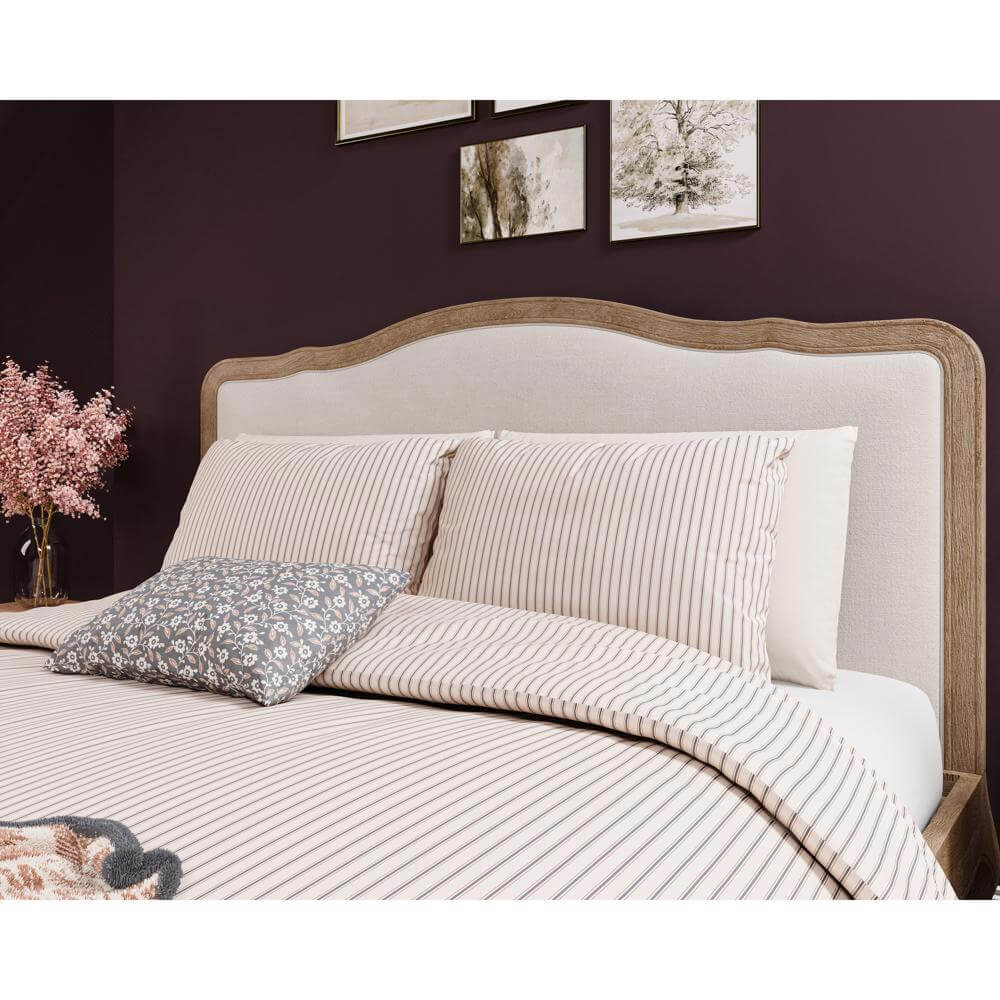 Helena Harvest Moon Ticking Stripe Duvet Set